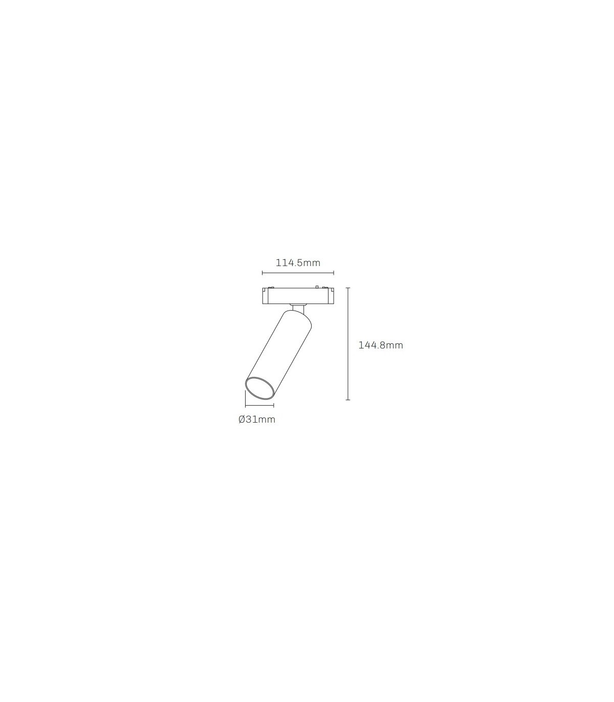 Foco Led Magnético LA VILA 40V 7W 600Lm 36º Negro CCT