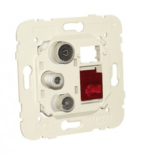 Toma Múltiple R-TV-SAT-RJ45 CAT.6 UTP Estrella Mec21