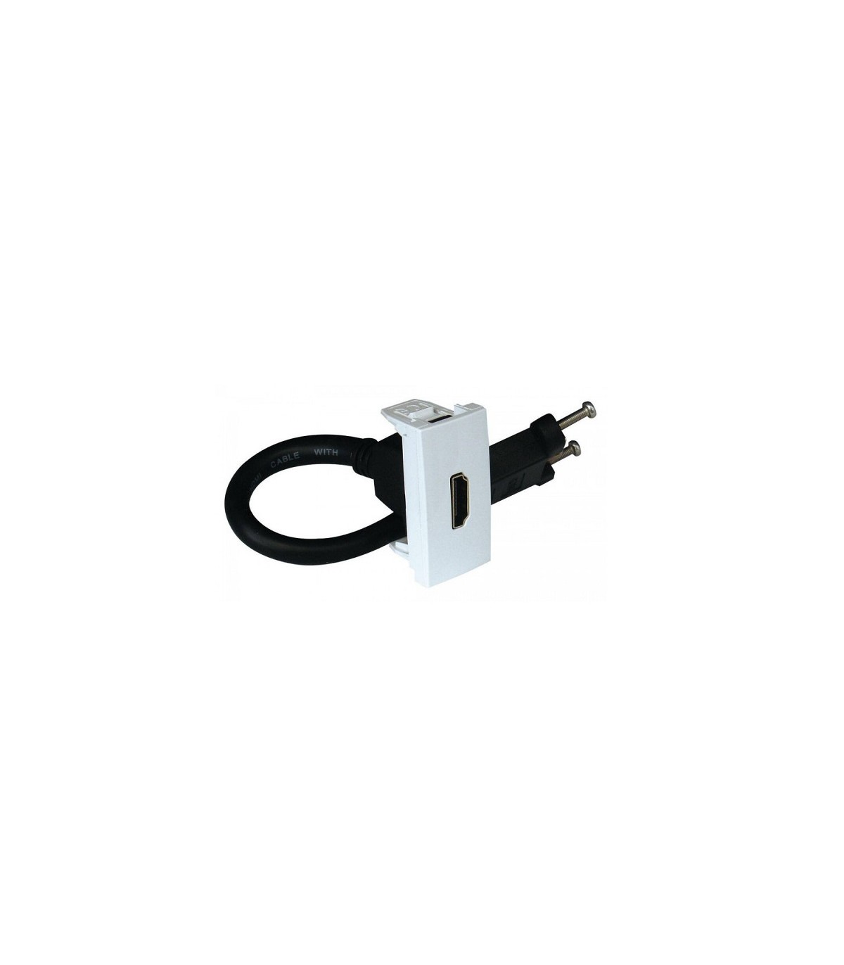 Toma HDMI con Conexión Tornillo 1 Módulo Blanco Q45