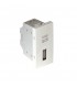 Toma USB 1 Módulo Blanco Q45