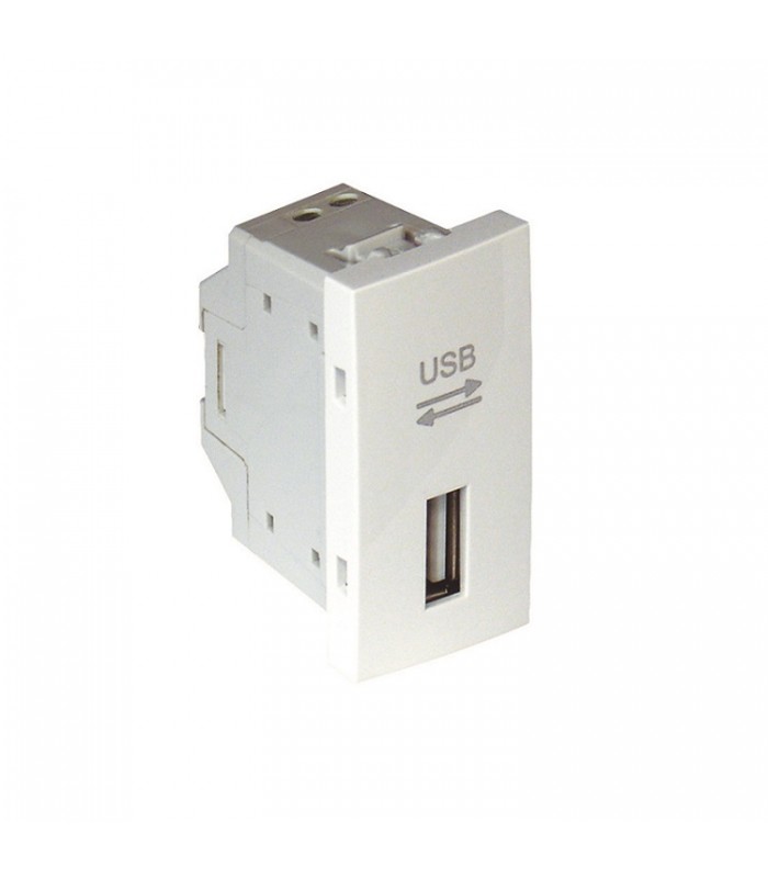 Toma USB 1 Módulo Blanco Q45