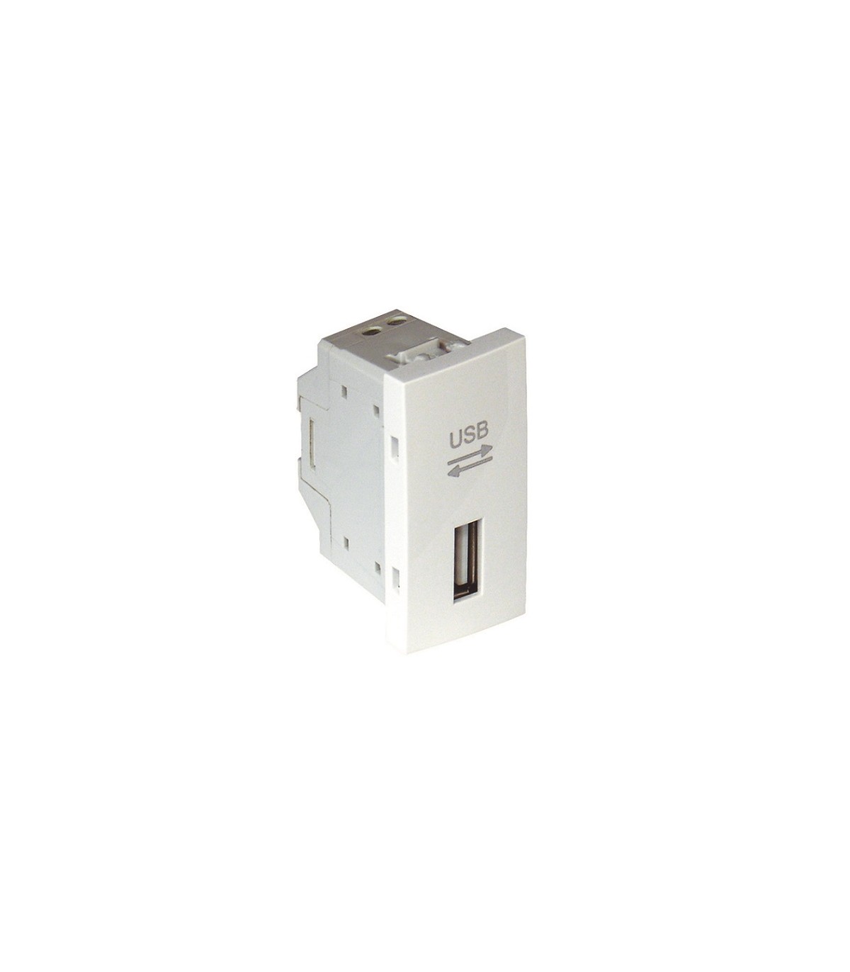 Toma USB 1 Módulo Blanco Q45