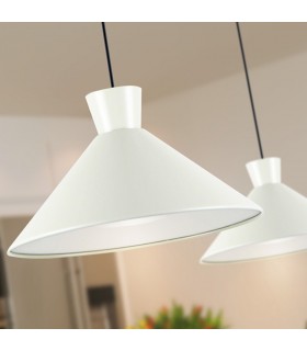 Lámpara Colgante CONO D35 1xE27 Perla Mate