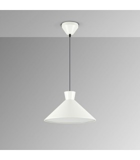 Lámpara Colgante CONO D35 1xE27 Perla Mate