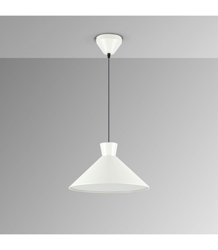 Lámpara Colgante CONO D35 1xE27 Perla Mate