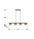 Lámpara Colgante OLAIA 3x6W GX53 1980Lm Negro/Ambar