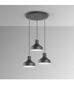 Lámpara Colgante IRIAS 3xE27 Negro/Cobre