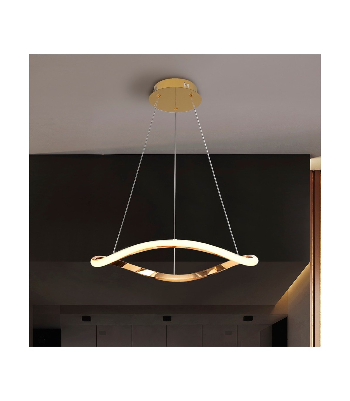 Lámpara Colgante NAOS D60 27W 1600Lm Oro Rosa