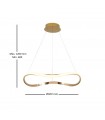 Lámpara Colgante NAOS D60 27W 1600Lm Oro Rosa