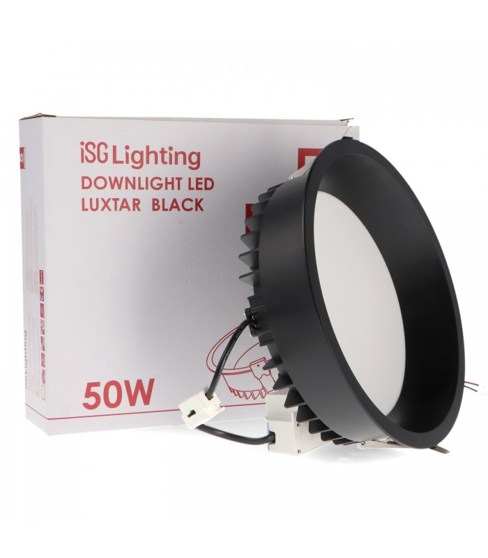 Downlight LED BLACK LUXTAR 50W 5500Lm 90º IP20 CCT