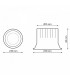 Downlight LED BLACK LUXTAR 50W 5500Lm 90º IP20 CCT