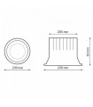 Downlight LED BLACK LUXTAR 50W 5500Lm 90º IP20 CCT