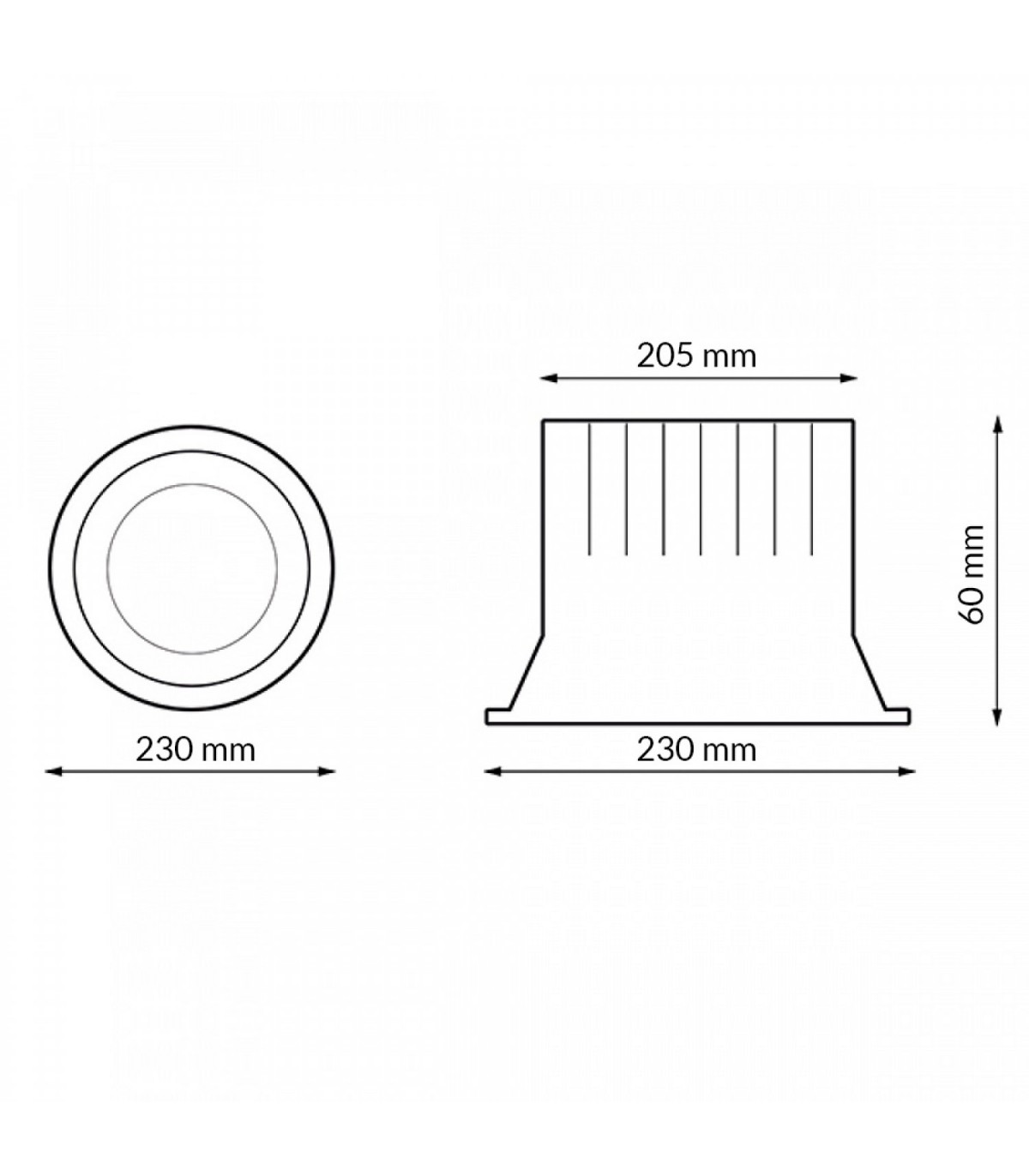 Downlight LED BLACK LUXTAR 50W 5500Lm 90º IP20 CCT