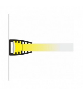 Perfil Aluminio Glass 5mm 2M 
