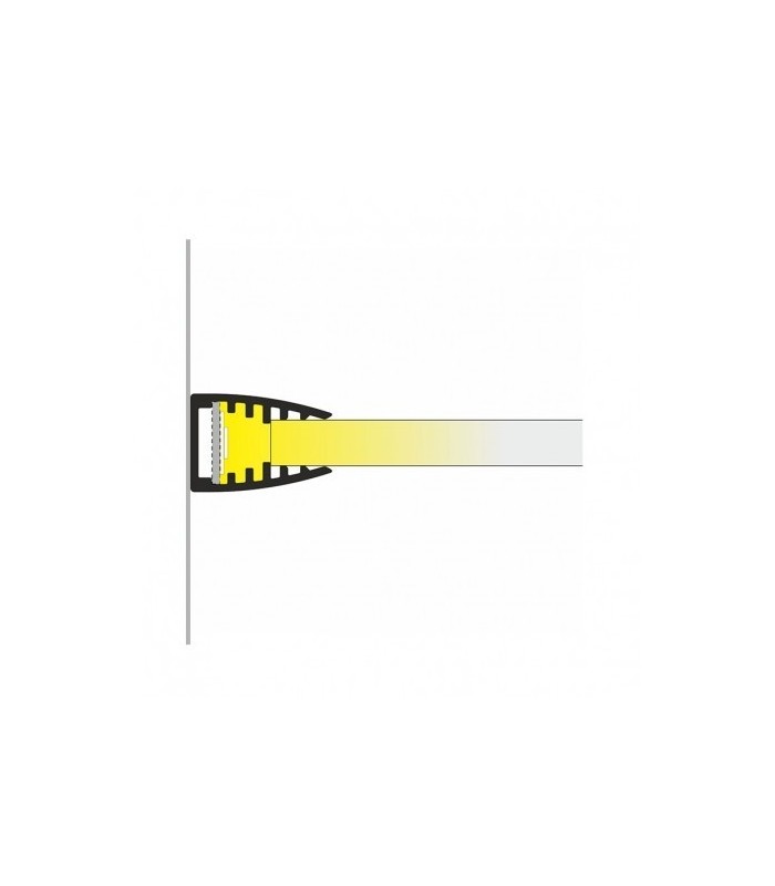 Perfil Aluminio Glass 5mm 2M 