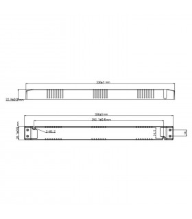 Fuente Alimentación LIFUD 150W (DC24V) 6.25A IP20 LF-GHY150H24