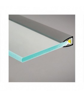 Perfil Aluminio Glass 5mm 2M 