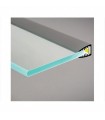 Perfil Aluminio Glass 5mm 2M 