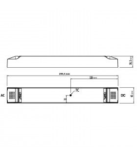 Fuente Alimentación LIFUD Dimable Dali/Push Dt6 75W (DC24V) 3.12A IP20