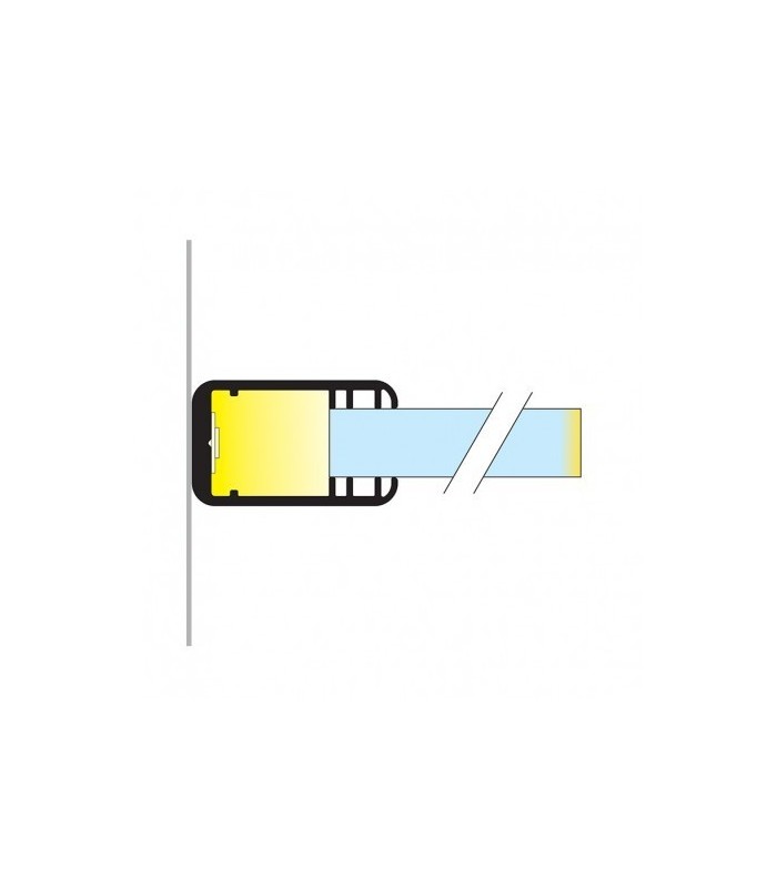 Perfil Aluminio Glass 8mm 2M 