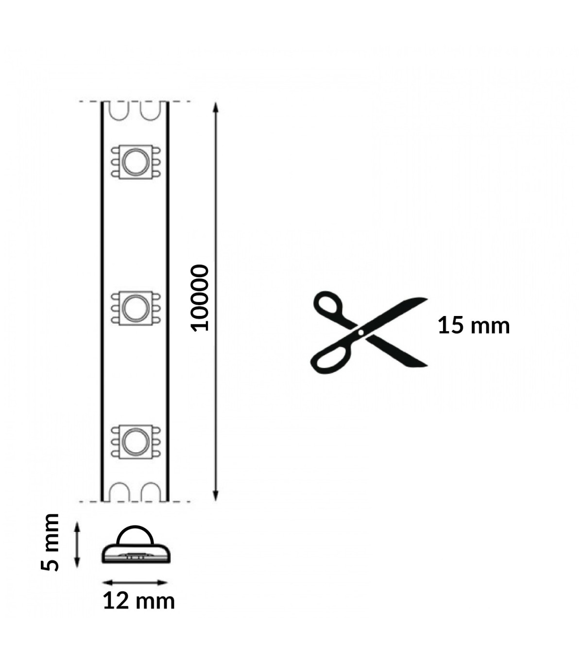 Tira LED OPTICAL 24W 2640Lm/M 60Led/m IP20 DC24V -10 Metros-