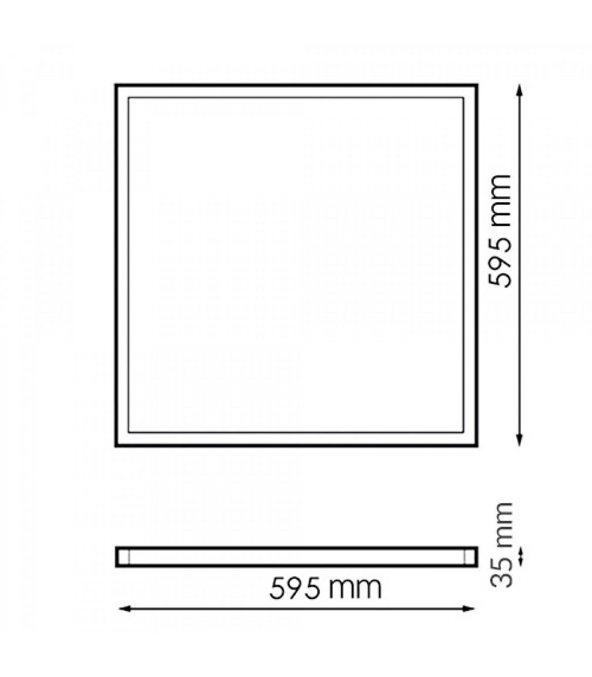 Panel Led BURE Philips 42W 4200Lm 60x60cm IP40