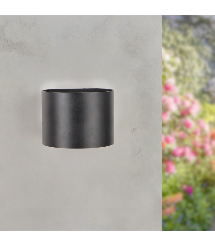 Aplique de Pared Led BLACK ROUND 12W 1200Lm IP54 CCT
