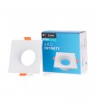 Aro Empotrable Fijo Cuadrado Blanco Serie INFINITY