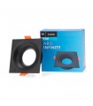Aro Empotrable Fijo Cuadrado Negro Serie INFINITY