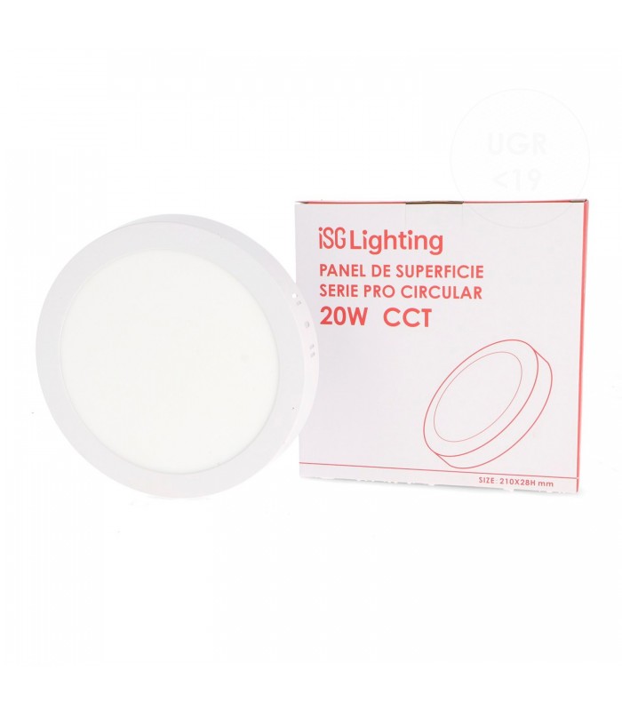 Plafón Led SERIE PRO LIFUD 20W 2000Lm IP20 Redondo Blanco CCT