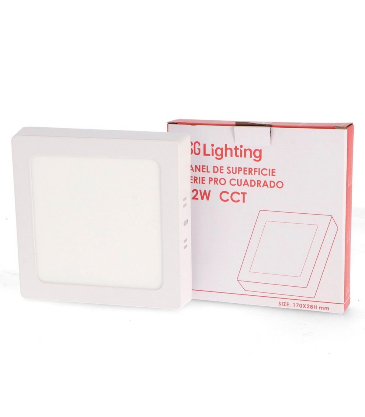 Plafón Led SERIE PRO LIFUD 12W 1200Lm IP20 Cuadrado Blanco CCT