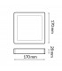 Plafón Led SERIE PRO LIFUD 12W 1200Lm IP20 Cuadrado Blanco CCT