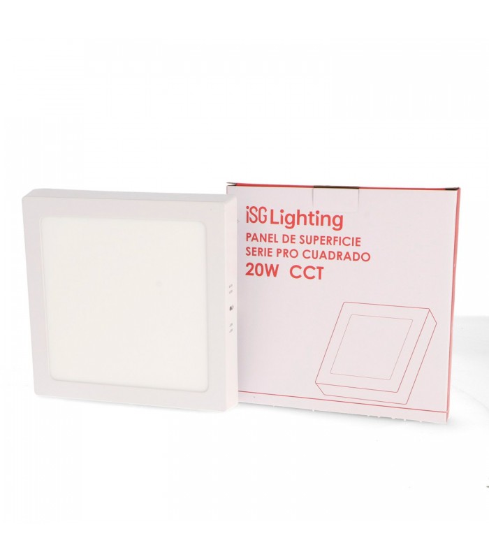Plafón Led SERIE PRO LIFUD 20W 2000Lm IP20 Cuadrado Blanco CCT
