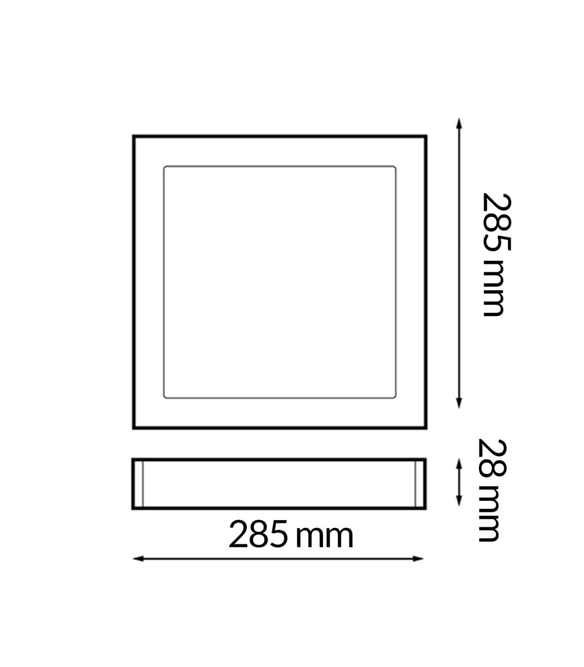 Plafón Led SERIE PRO LIFUD 25W 2500Lm IP20 Cuadrado Blanco CCT
