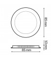 Downlight Led SERIE PRO LIFUD 5W 500Lm IP20 Redondo Blanco CCT