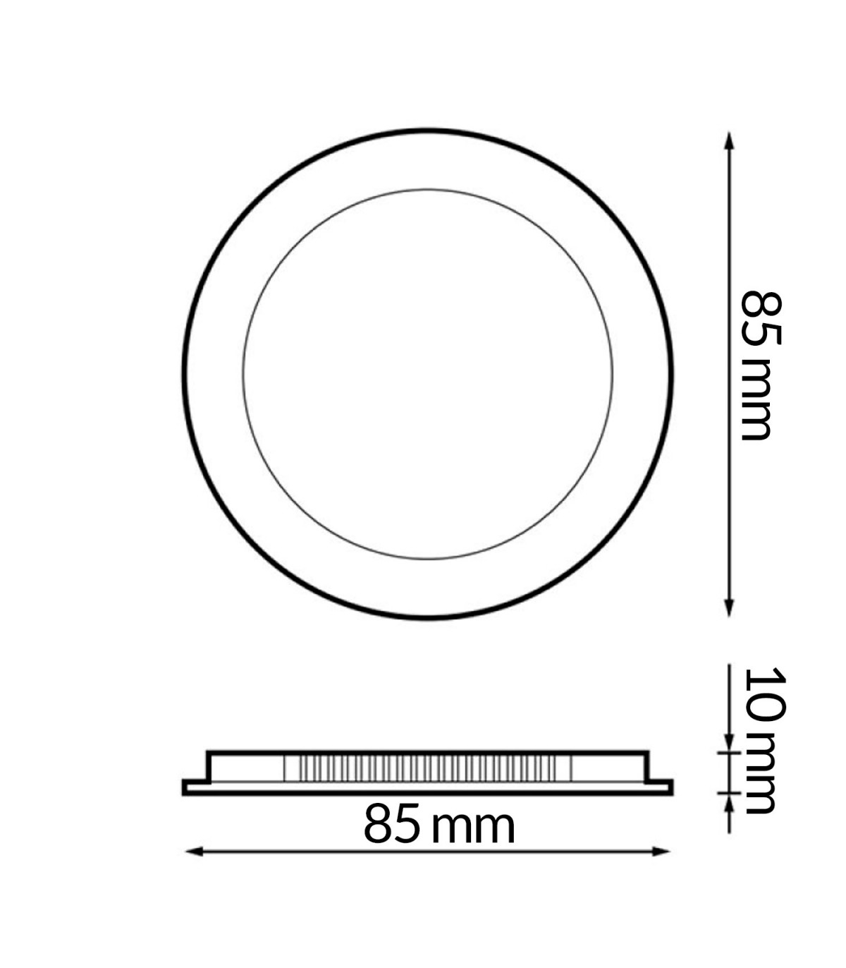 Downlight Led SERIE PRO LIFUD 5W 500Lm IP20 Redondo Blanco CCT