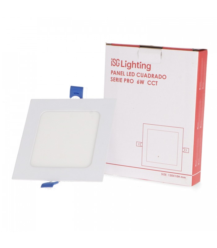 Downlight Led SERIE PRO LIFUD 6W 600Lm IP20 Cuadrado Blanco CCT