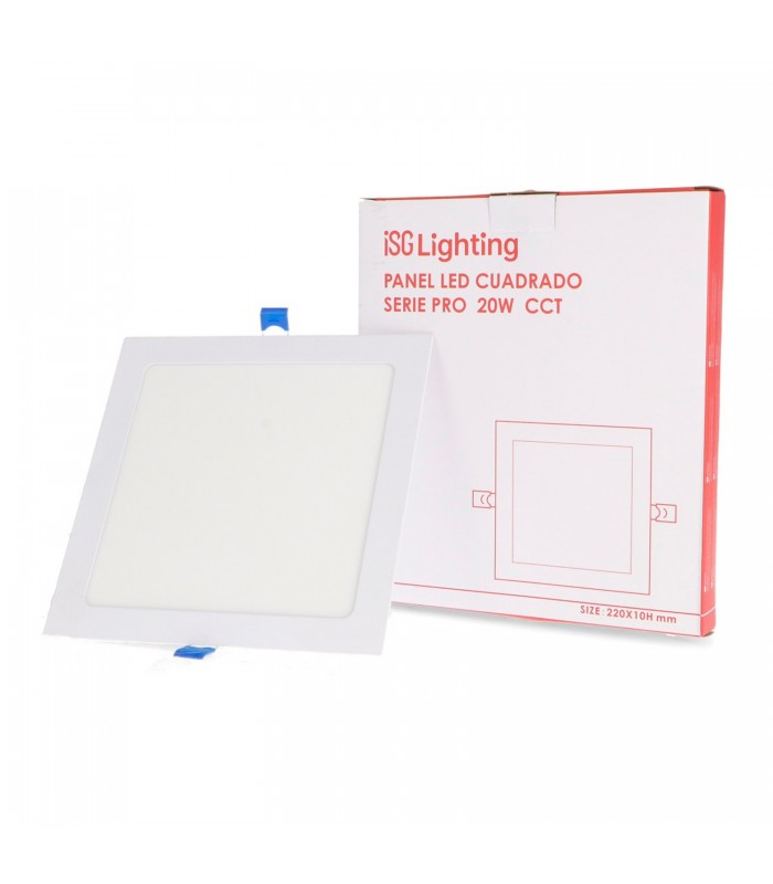 Downlight Led SERIE PRO LIFUD 20W 2000Lm IP20 Cuadrado Blanco CCT