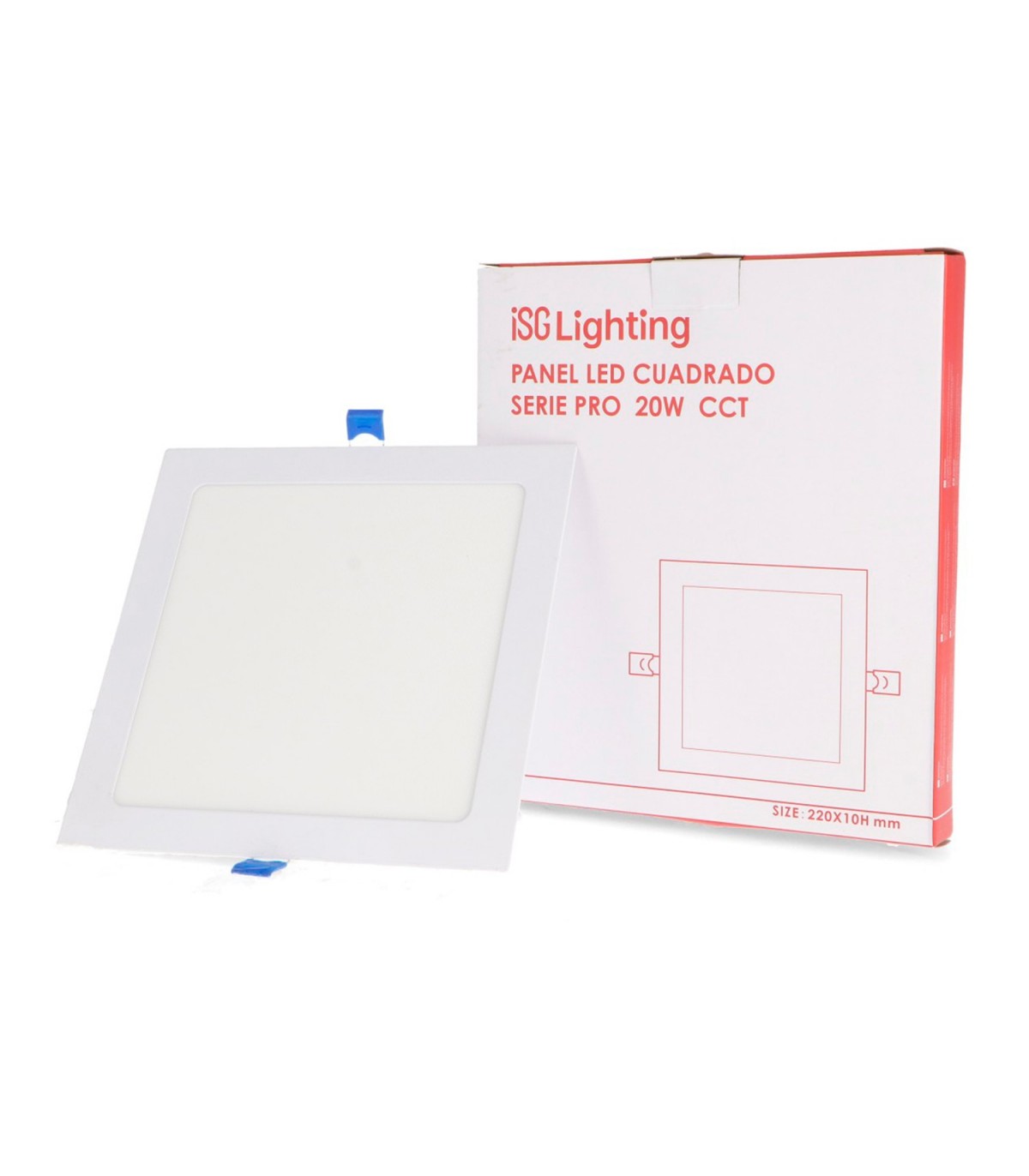 Downlight Led SERIE PRO LIFUD 20W 2000Lm IP20 Cuadrado Blanco CCT