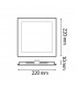 Downlight Led SERIE PRO LIFUD 20W 2000Lm IP20 Cuadrado Blanco CCT