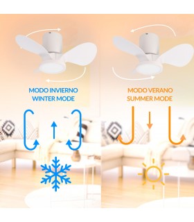 Ventilador Led NATURE DC 18W 1500Lm 3 Aspas CCT