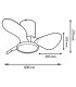 Ventilador Led NATURE DC 18W 1500Lm 3 Aspas CCT