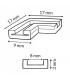 Conector L Para Tira Led 8Mm 12V/24V 2 Pin