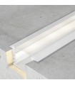 Perfil Aluminio PLADUR Lacado blanco Empotrar -2 Metros-
