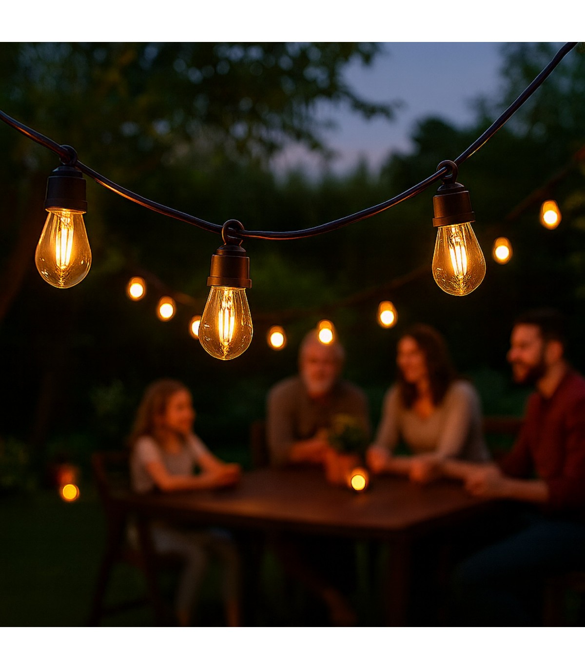 Guirnalda Led Solar 1.2W 10 Bombillas 6,5 Metros IP54