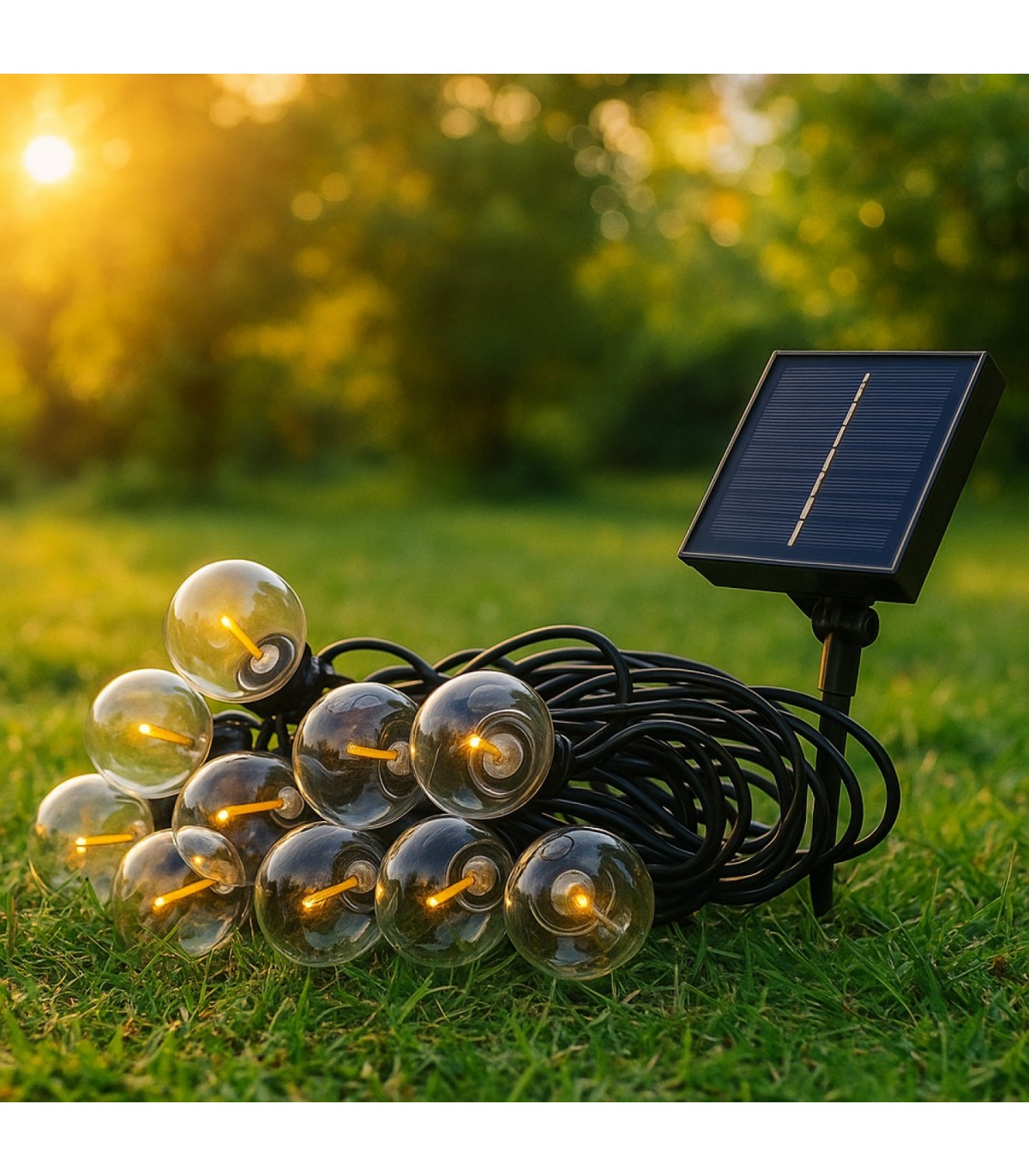 Guirnalda Led Solar 1.2W 10 Bombillas 6,5 Metros IP54