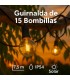 Guirnalda Led Solar 1.2W 15 Bombillas 7,5 Metros IP54