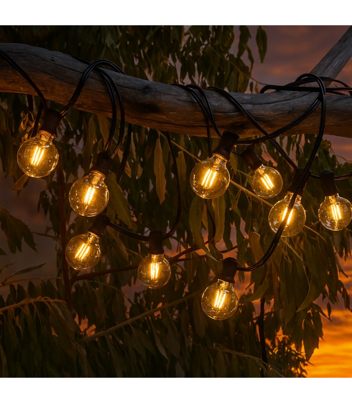 Guirnalda Led Solar 1.2W 15 Bombillas 7,5 Metros IP54