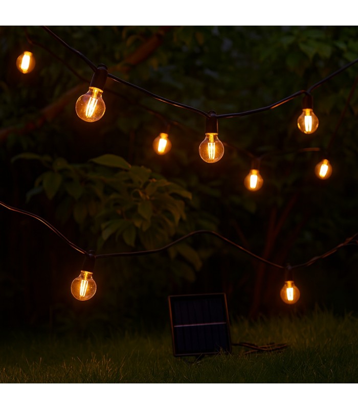 Guirnalda Led Solar 1.2W 15 Bombillas 7,5 Metros IP54