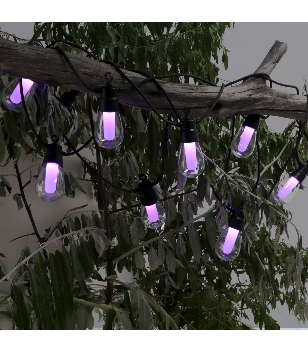 Guirnalda Led Solar 1.2W 10 Bombillas 8 Metros IP54 RGBW